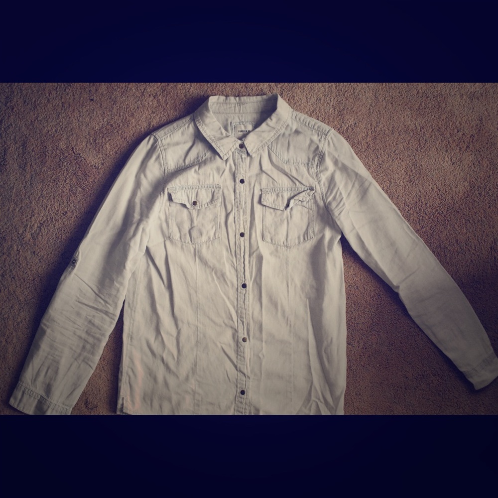 Forever 21 casual denim shirt